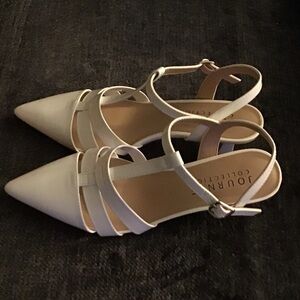 Journee Collection Women's White Strappy Heels